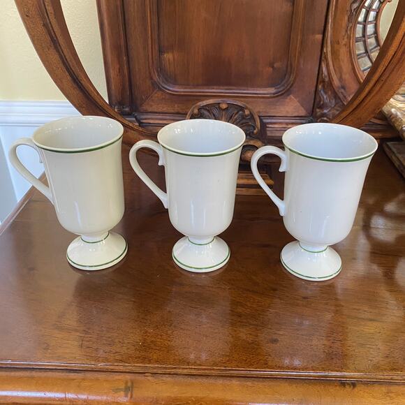Set of 3 Irish Whiskey St. Patricks Day Shafford Japan Bone China Green Gold - Picture 3 of 10